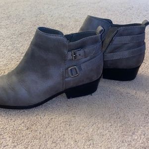 Gray Ankle Boots